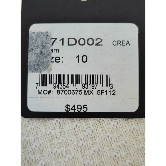 St John Women's Beige Wool Cotton Knit Skirt Size 10 - Picture 7 of 9